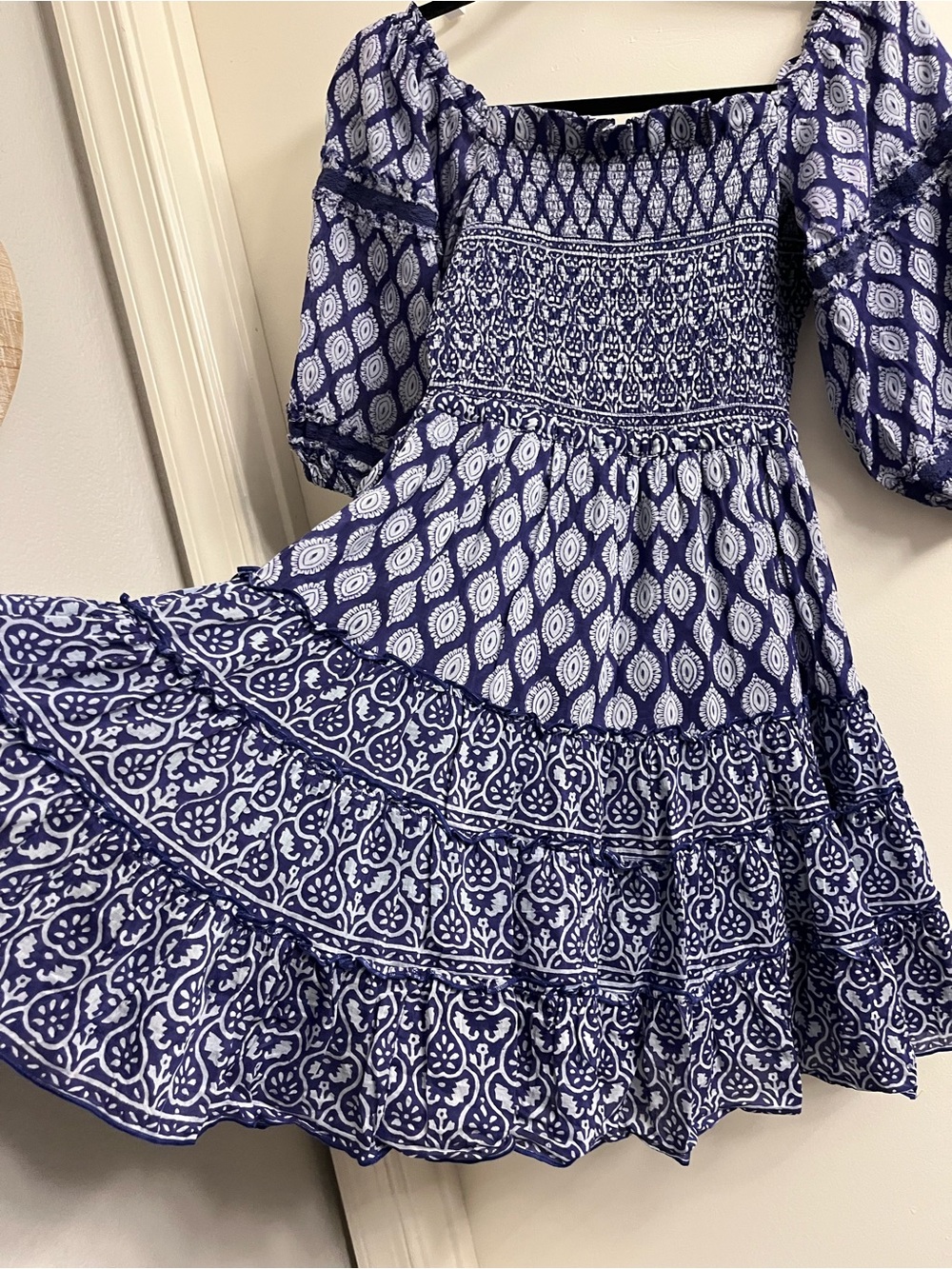 Bell by Alicia Bell Magnolia Puff Sleeve Mini Dress Size Small - Picture 8 of 12